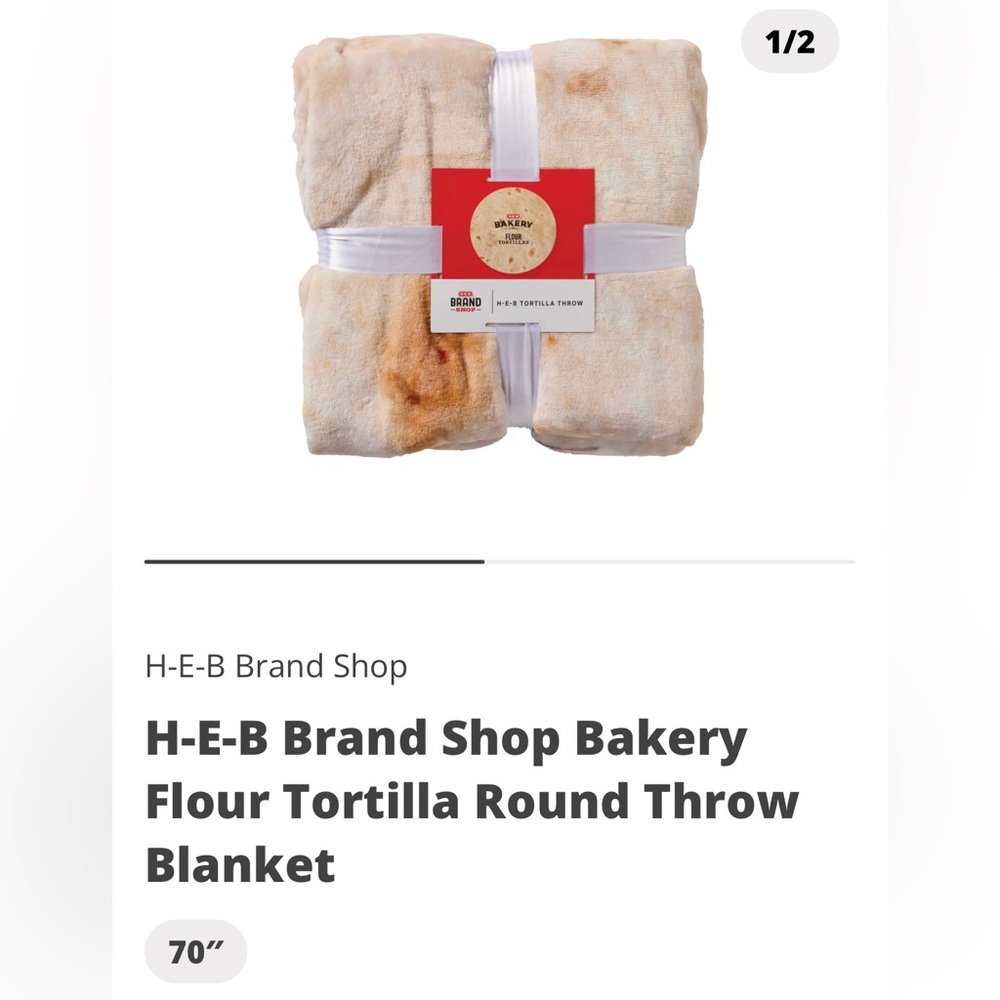 HEB Tortilla Blanket NWT (Hard to Find)